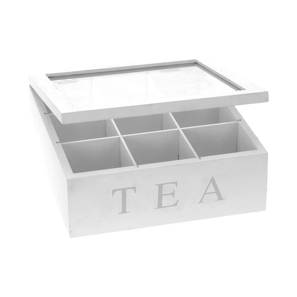 Scatola Porta Tè, 9 Scomparti, Colore Nero - Foto 2