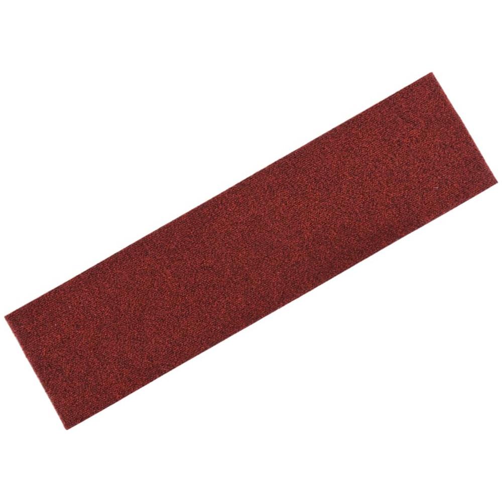 Tappeti Adesivi Rettangolari Per Scale 15 Pz 76x20 Cm Rossi - Foto 1