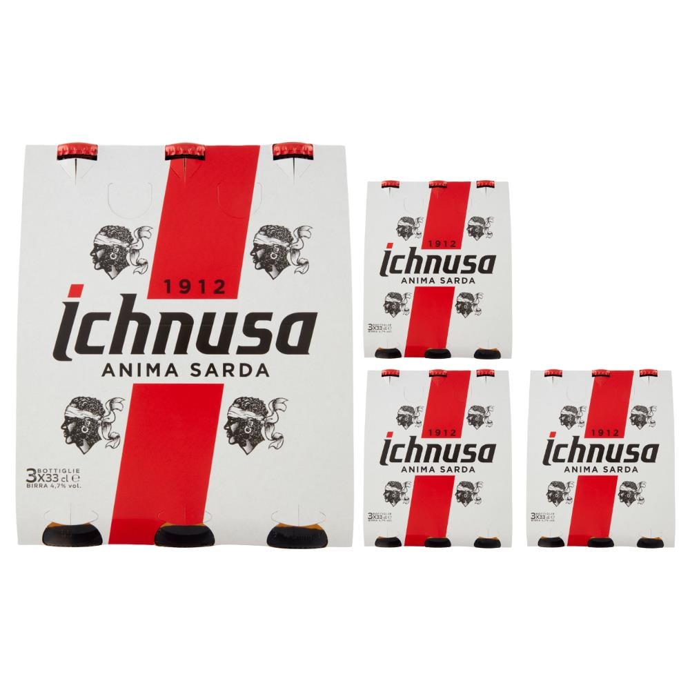 Ichnusa Birra Anima Sarda Confezione 12 Bottiglie Da 33 Cl - Foto 1