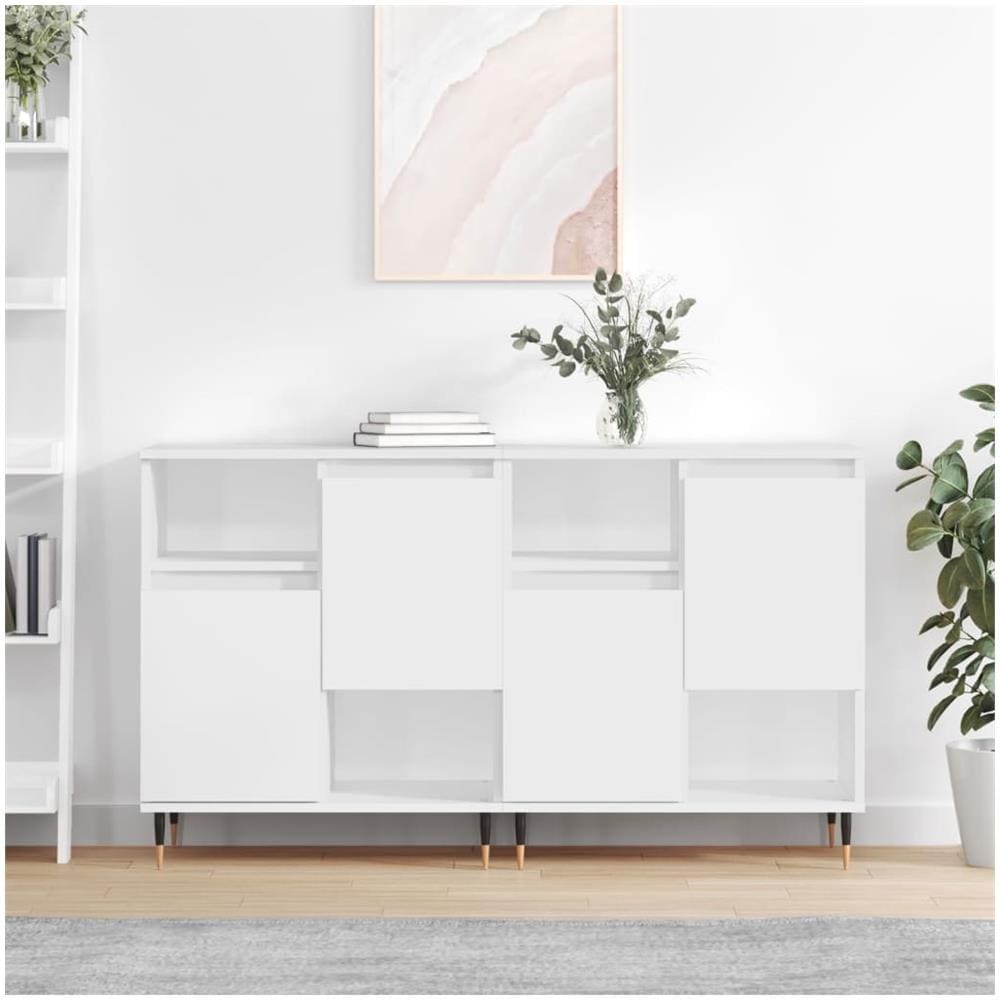 Credenze | Buffet | Armadi 2 pz Rovere Fumo 79x38x80 cm in Legno