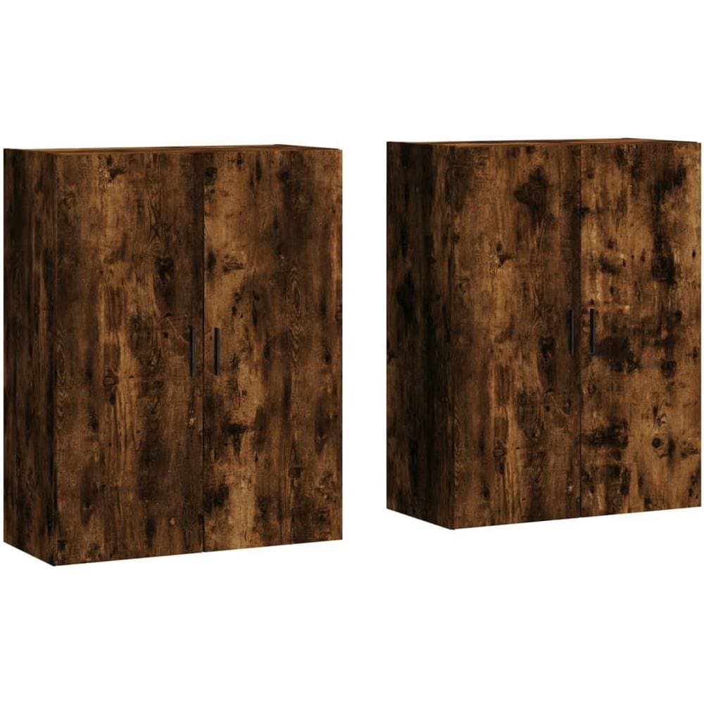 Mobili A Parete 2 Pz Rovere Fumo 69,5x34x90 Cm - Foto 1
