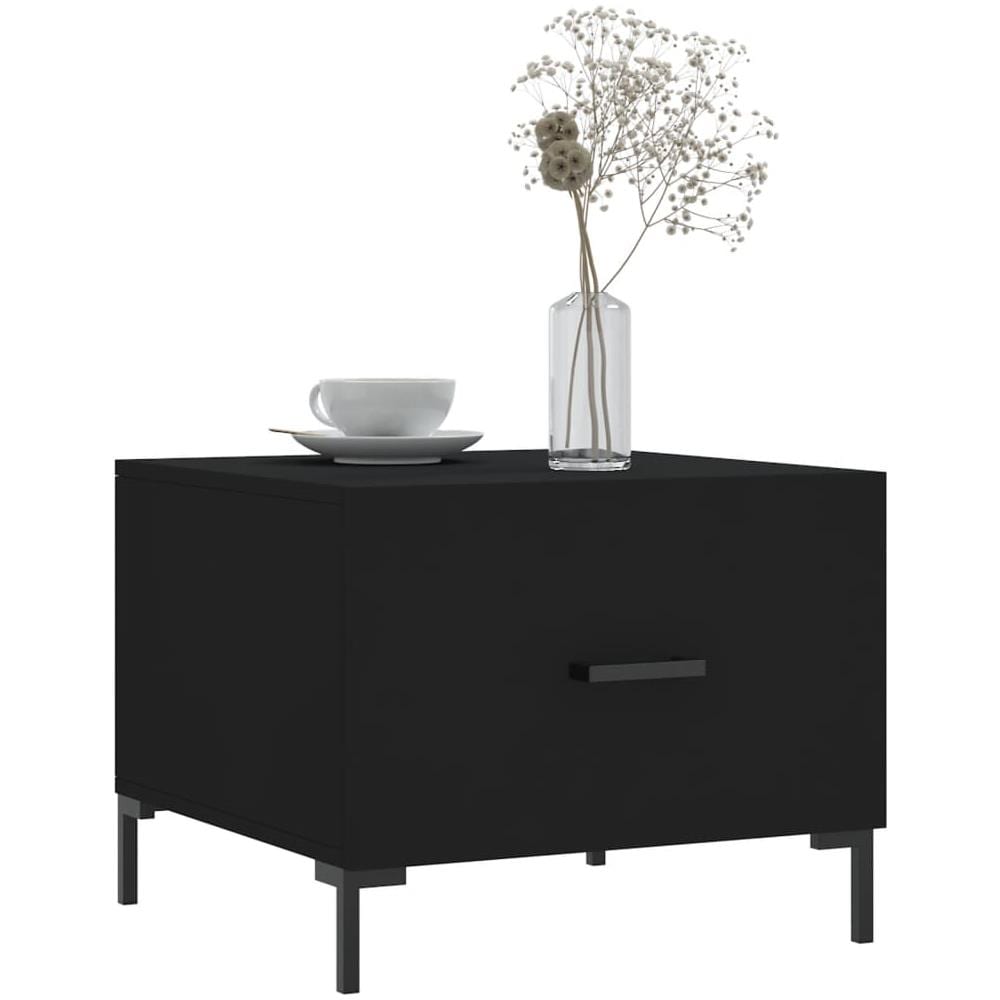 Tavolini Da Salotto 2 Pz Neri 50x50x40 Cm In Legno Multistrato - Foto 3