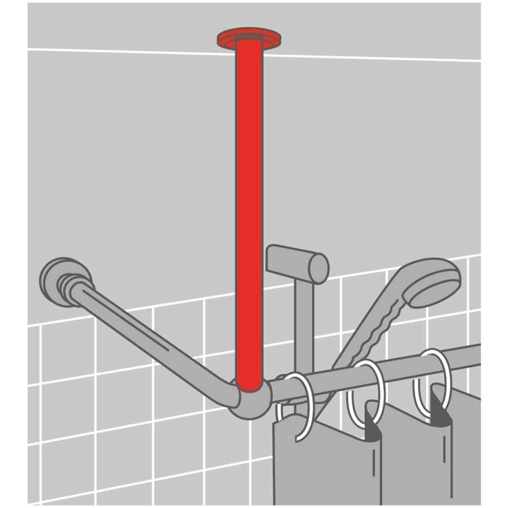 Supporto Da Soffitto Seallux 60 Cm Cromo 276668618 - Foto 4