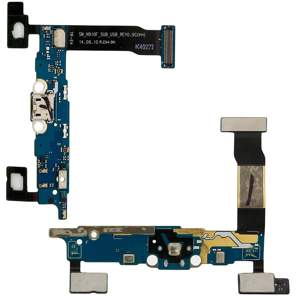 Connettore Con Presa Di Ricarica Micro Usb + Microfono Per Samsung Galaxy Note 4 - Foto 2