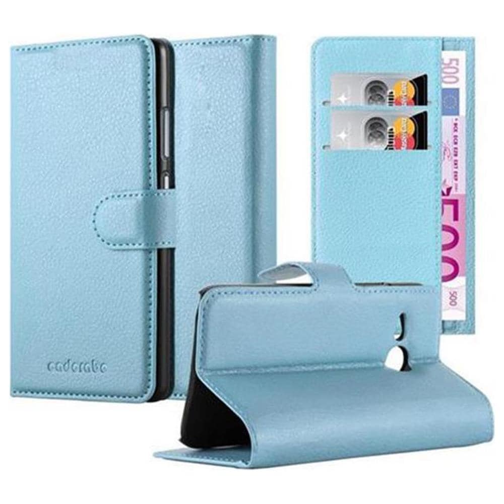 Custodia Compatibile Con Htc One M8 Mini In Pastello Blu - Coperchio Protettiva Con Chiusura Magnetica, Funzione Stand E Tasca Per Le Carte - Foto 1