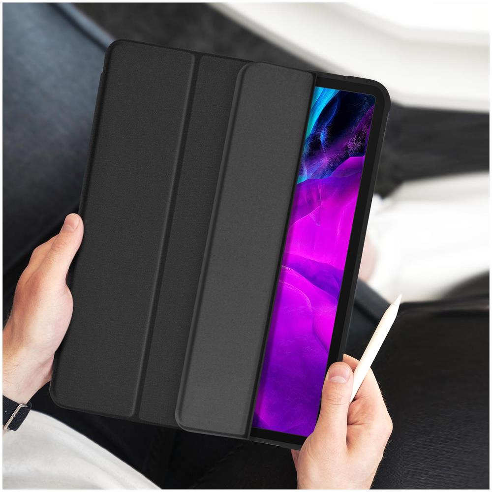 Custodia Ipad Pro 12.9 2020 / 2018 Stand-by Modalità Supporto Video /tastiera Nero - Foto 2