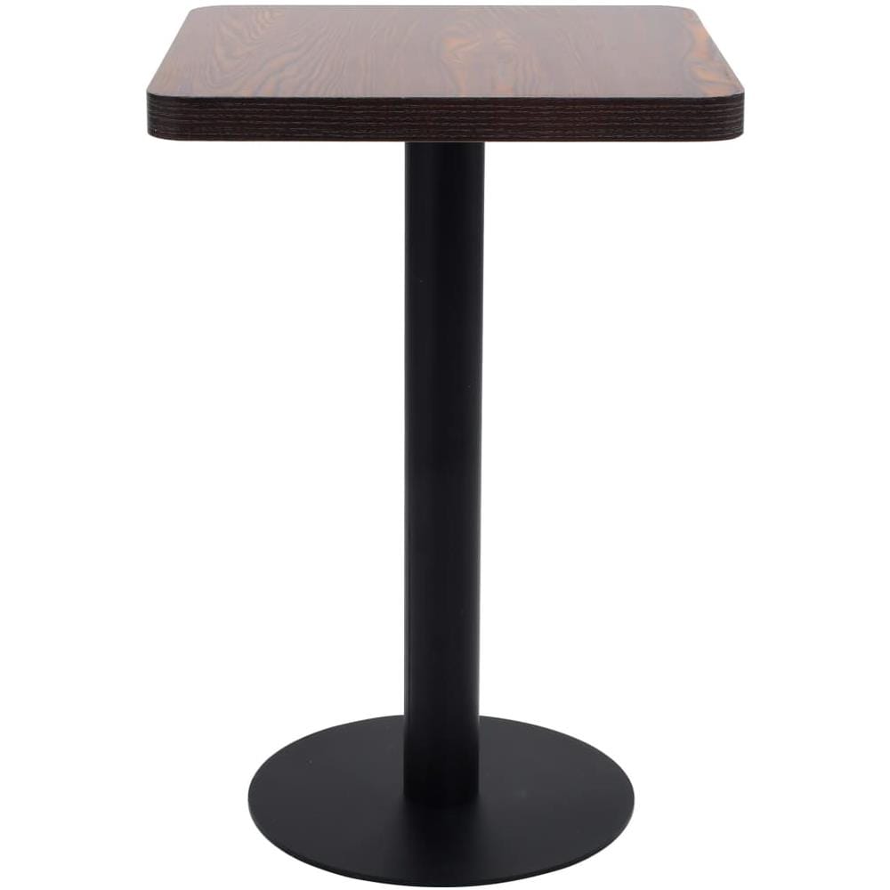Tavolo Da Bistrot Marrone Scuro 50x50 Cm In Mdf - Foto 2