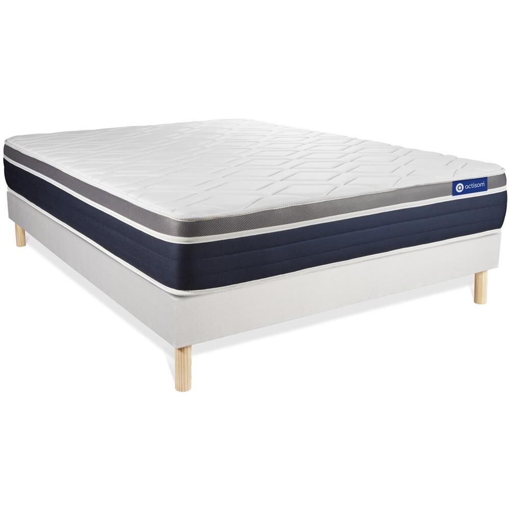 Kit Rete E Materasso Matrimoniale Actilatex Confort 160x190cm - Spessore : 26cm - Lattice E Memory Foam - Moderatamente Rigido - Foto 2