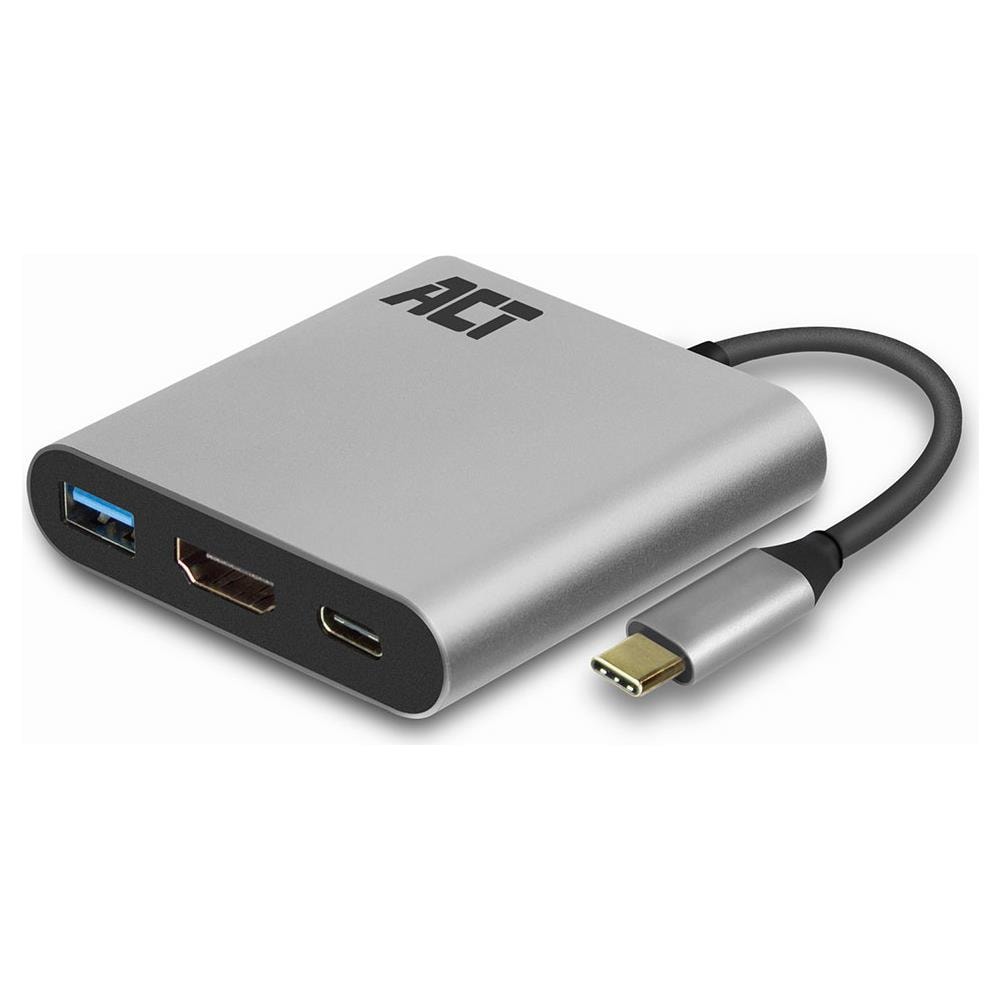 Ac7022 Adattatore Femmina Da Usb-c A Hdmi Con Pass-through Pd 60w, 4k, Usb-a - Foto 1