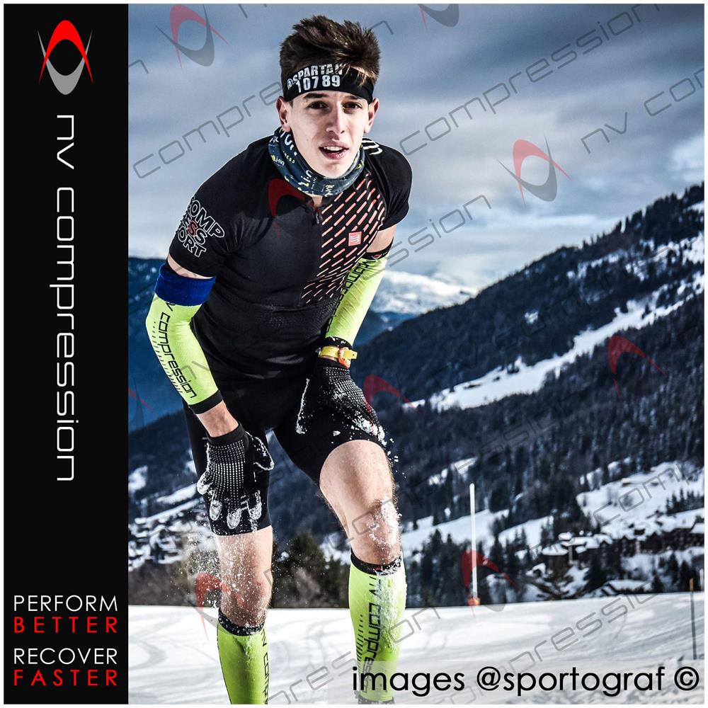 e Race Essenziale E Recuperare Vitello Guardie Guaine (coppia) 20-30 Mmhg - Per Recupero Sport Stecche Shin Medico Lavoro Volo - Corsa Ciclismo Ginnastica (bk Galloni Rosso L-xl)  - Foto 4