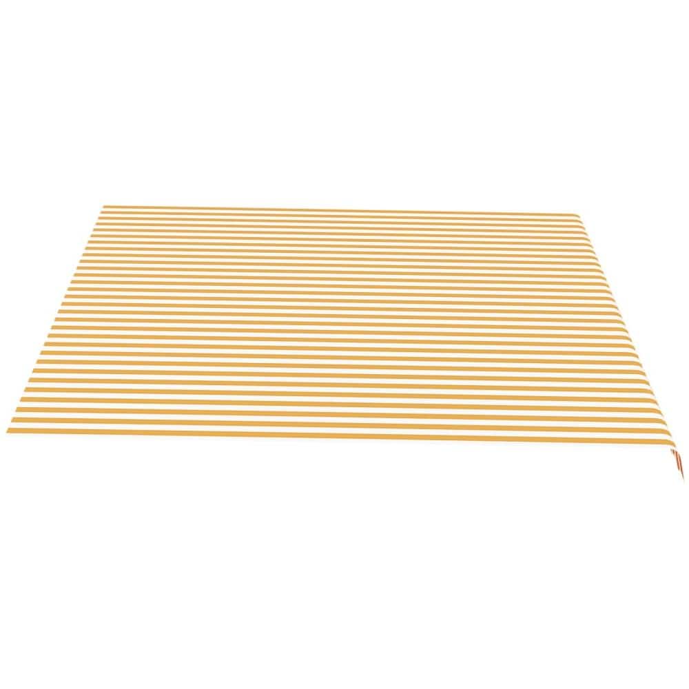 Tessuto di Ricambio per Tenda da Sole Giallo e Bianco 4,5x3,5 m - Foto 4