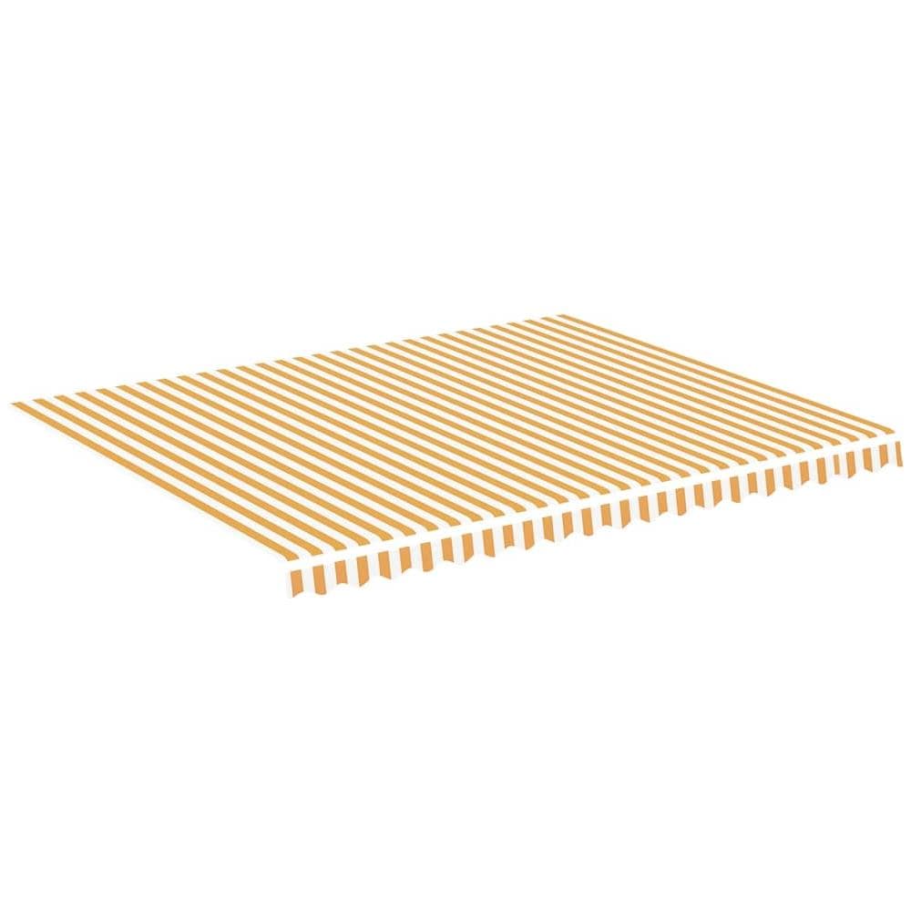 Tessuto di Ricambio per Tenda da Sole Giallo e Bianco 4,5x3,5 m - Foto 1