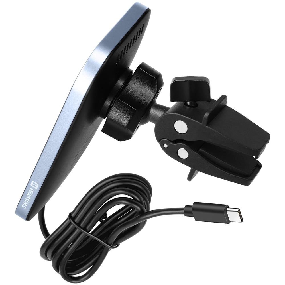 Supporto Auto Magsafe Iphone Fast Charge 15w Griglia Aerazione Nero - Foto 1