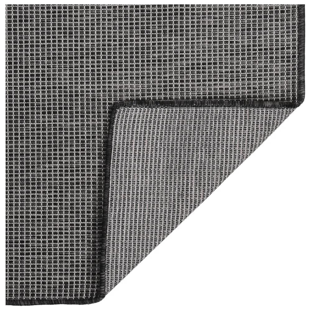 Tappeto Da Esterni A Tessitura Piatta 80x250 Cm Grigio - Foto 2