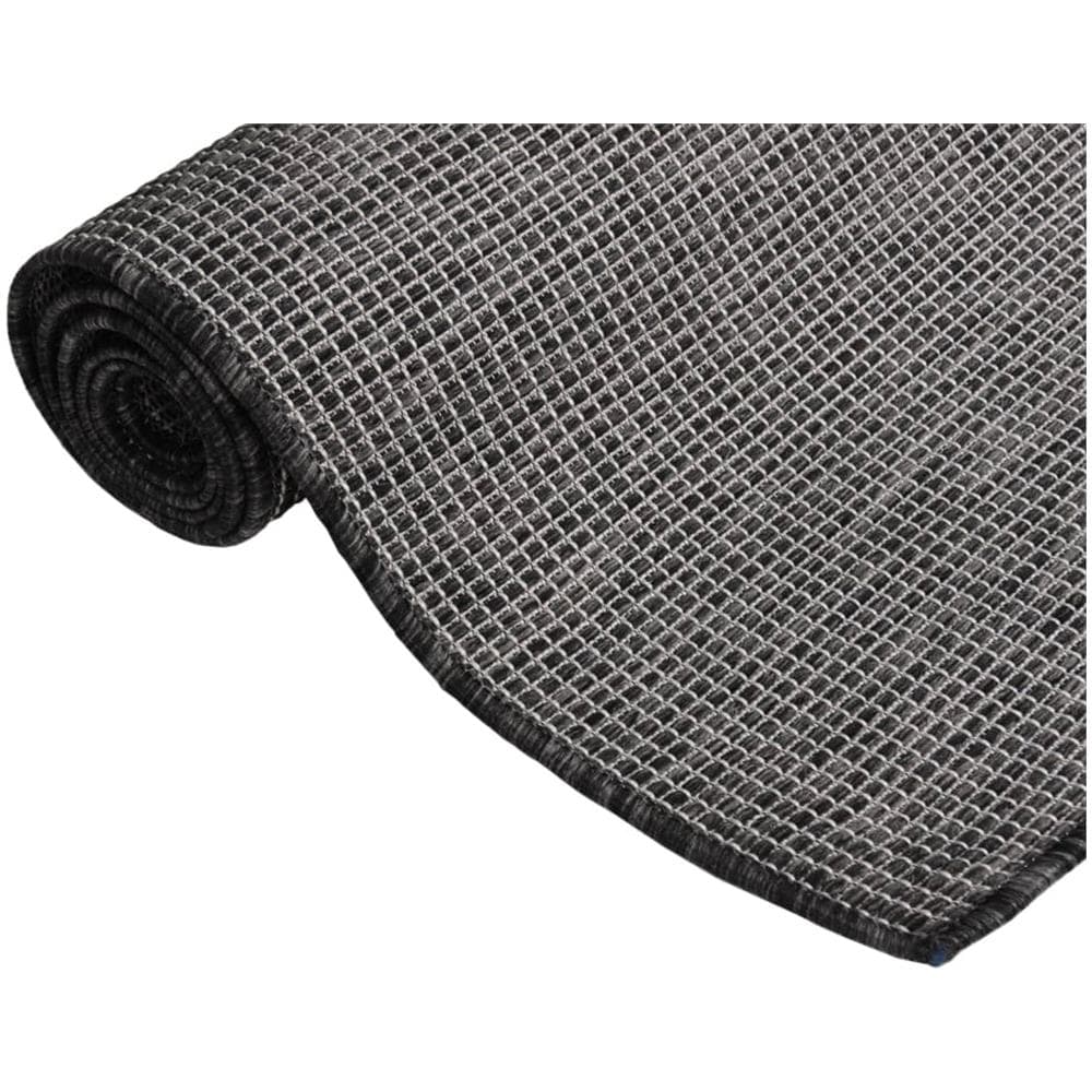 Tappeto Da Esterni A Tessitura Piatta 80x250 Cm Grigio - Foto 3