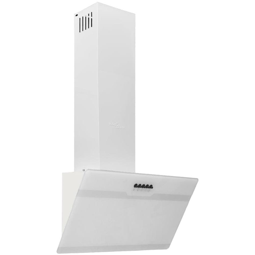 Cappa A Parete 60 Cm In Acciaio E Vetro Temperato Bianco - Foto 1