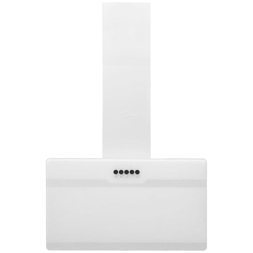 Cappa A Parete 60 Cm In Acciaio E Vetro Temperato Bianco - Foto 3