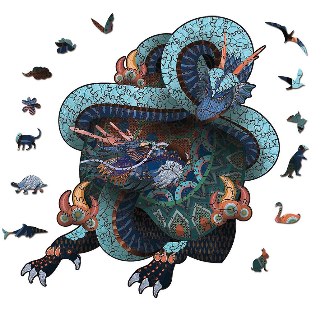 Leodozzio Puzzle In Legno 200 Pezzi Per Adulti - Tartaruga Marina, Forma Unica 20x29 Cm, Spessore 5 Mm, Regalo Creativo - 3