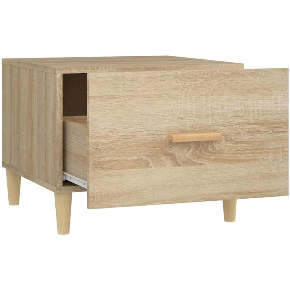 Tavolini Salotto 2pz Rovere Sonoma 50x50x40cm Legno Multistrato - Foto 3