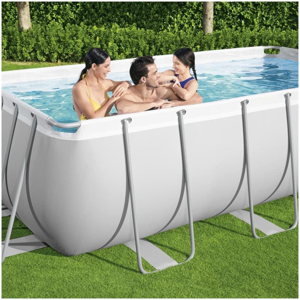 Power Steel Set Piscina Rettangolare 404x201x100 Cm - Foto 3