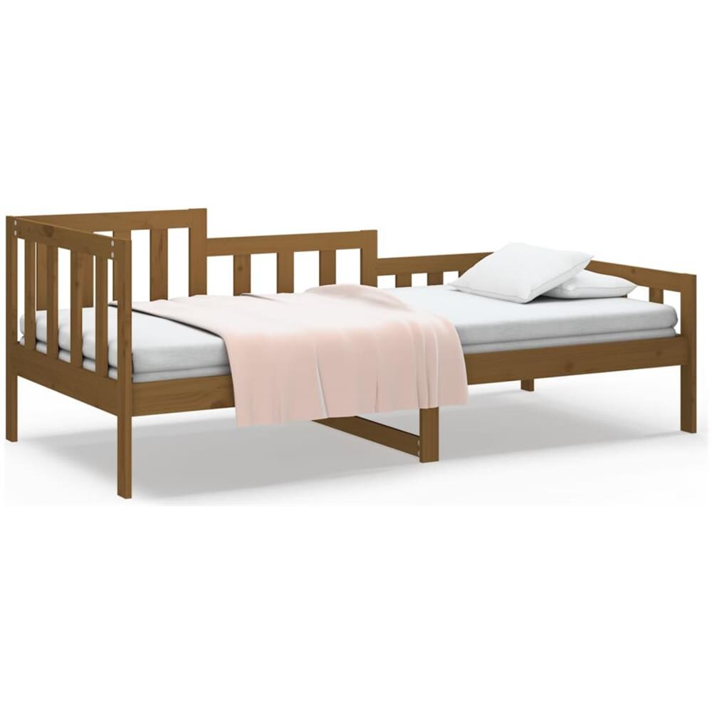 Dormeuse Miele 80x200 Cm In Legno Massello Di Pino - Foto 2