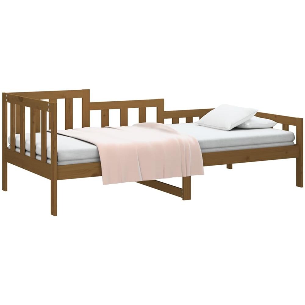 Dormeuse Miele 80x200 Cm In Legno Massello Di Pino - Foto 3