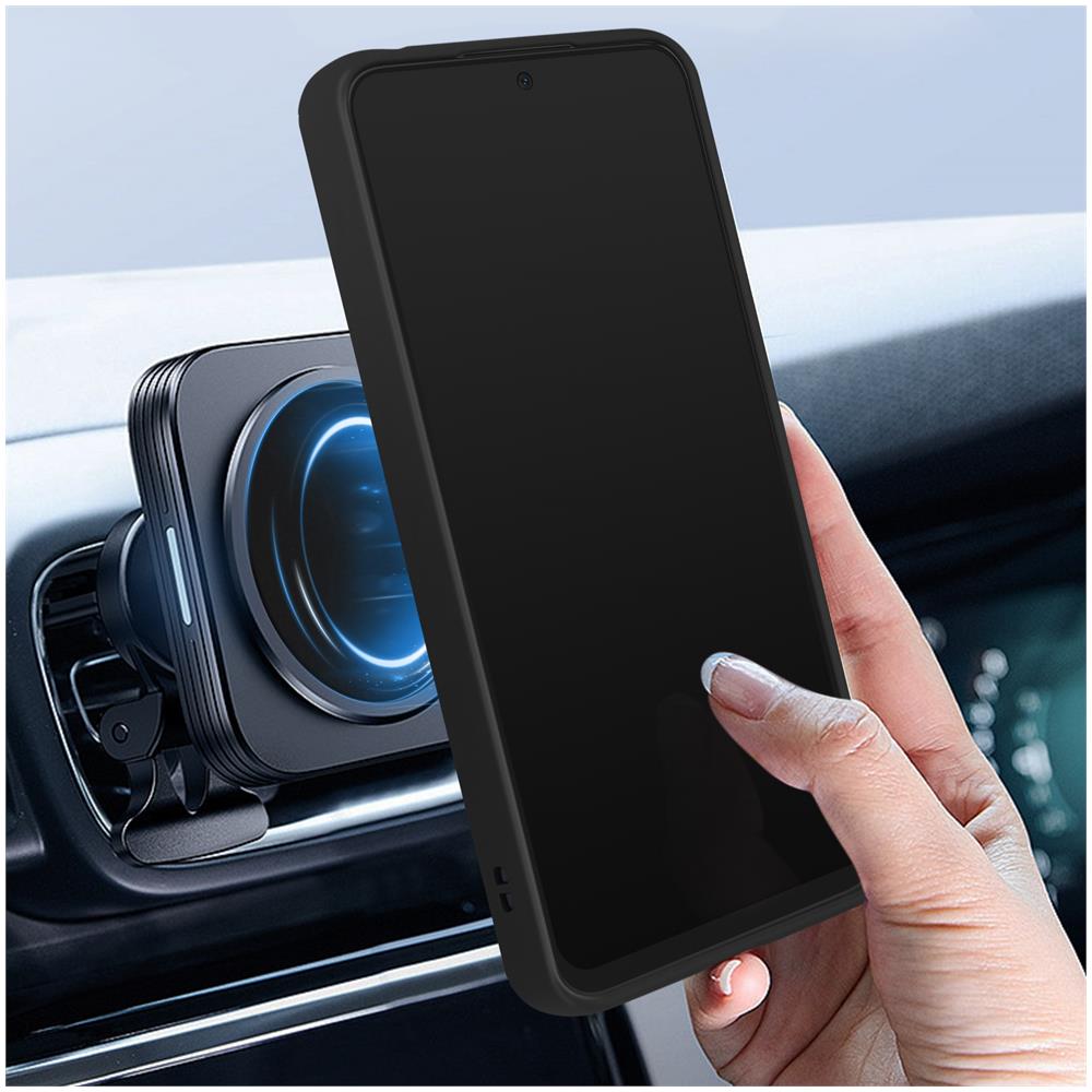 Cover Per Xiaomi Redmi Note 12 5g Anello Metallico Supporto Bordo Nero - Foto 5