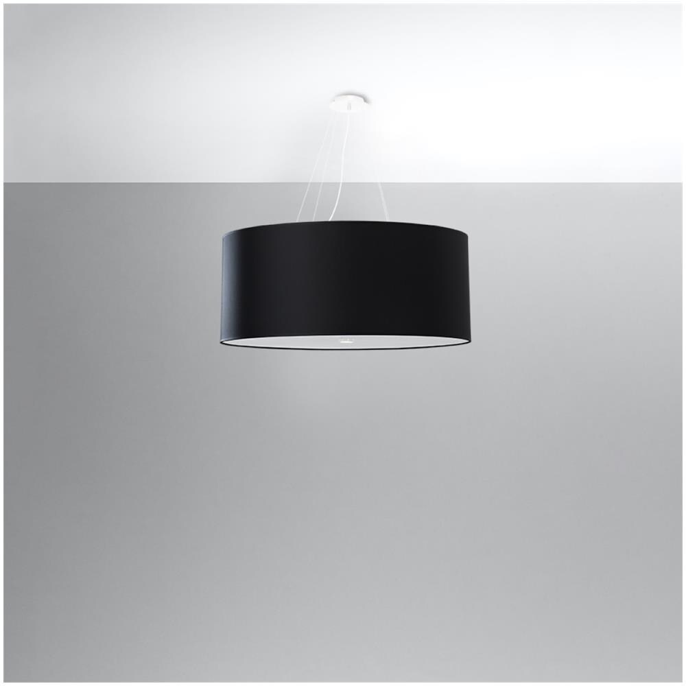 Lampadario Otto 70 Nero Sl. 0790 - Minimalista Lampadario Nero 120x70x70 Cm - Foto 2