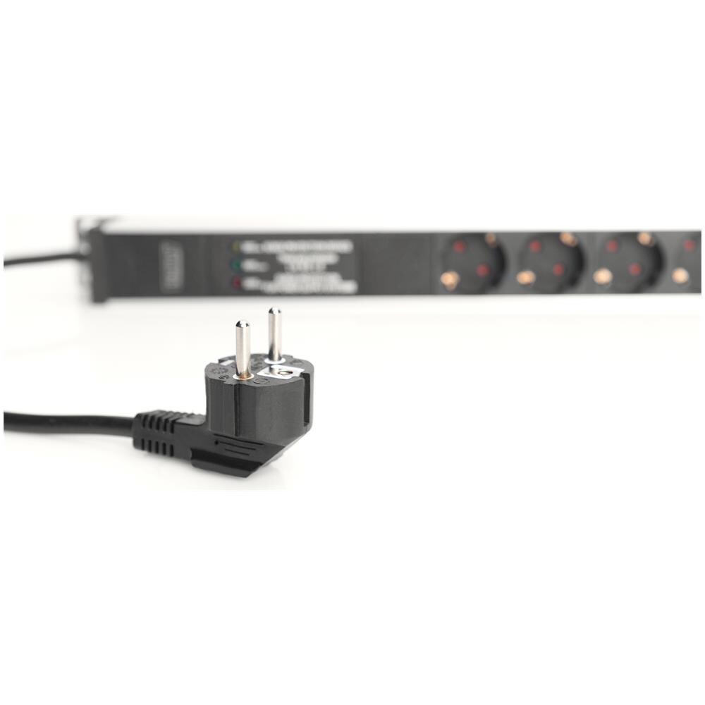 Ciabatta con profilo in alluminio, 8 prese, cavo di alimentazione 2 m spina di sicurezza del connettore - Foto 2