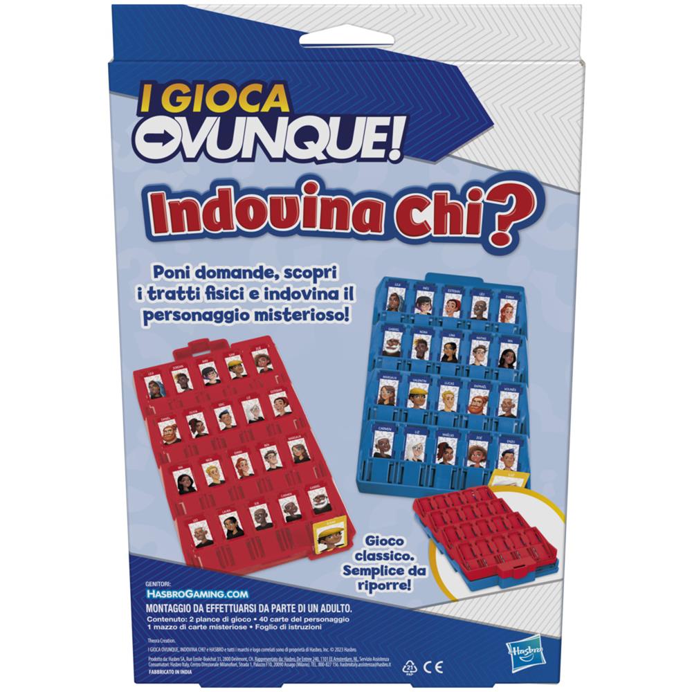 Indovina Chi? I Gioca Ovunque, il gioco originale dei volti misteriosi per bambini e bambine, gioco portatile per 2 giocatori, gioco da viaggio per bambini e bambine - Foto 1
