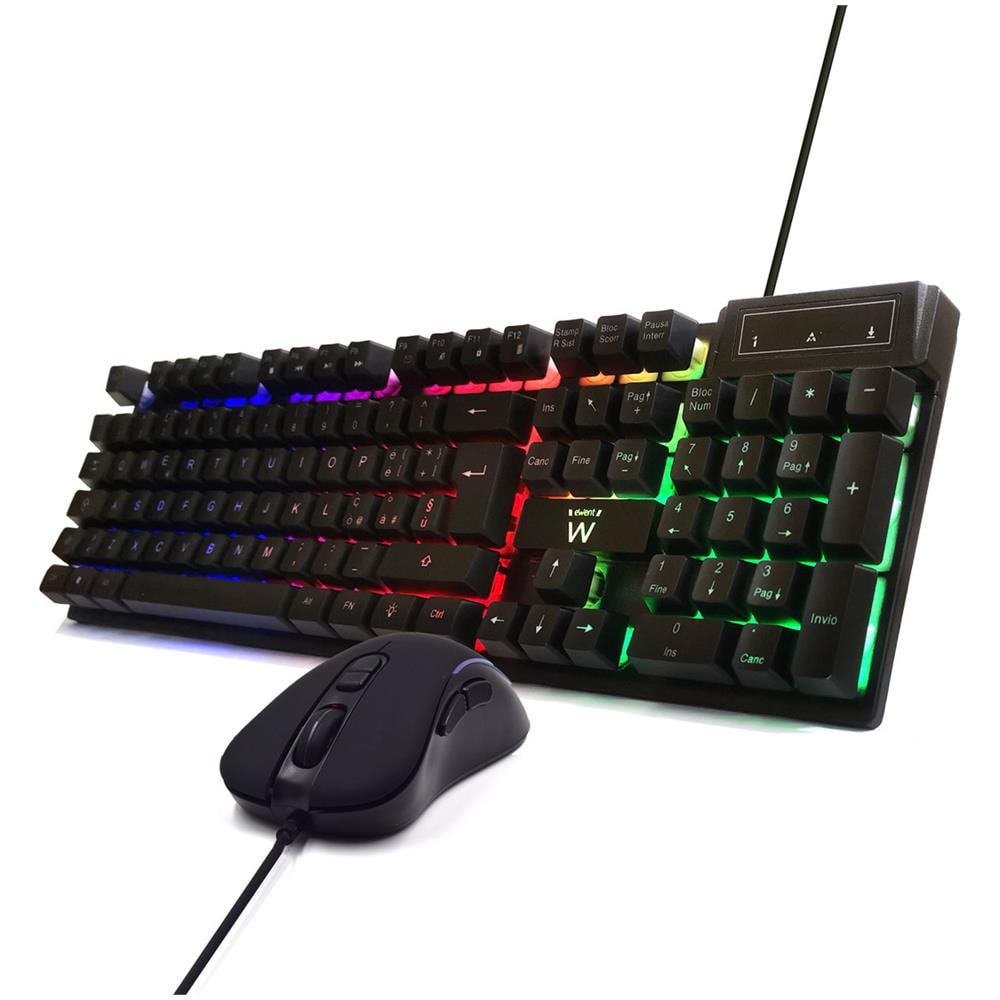 PL3200 tastiera Mouse incluso Gaming USB QWERTY Italiano Nero - Foto 2