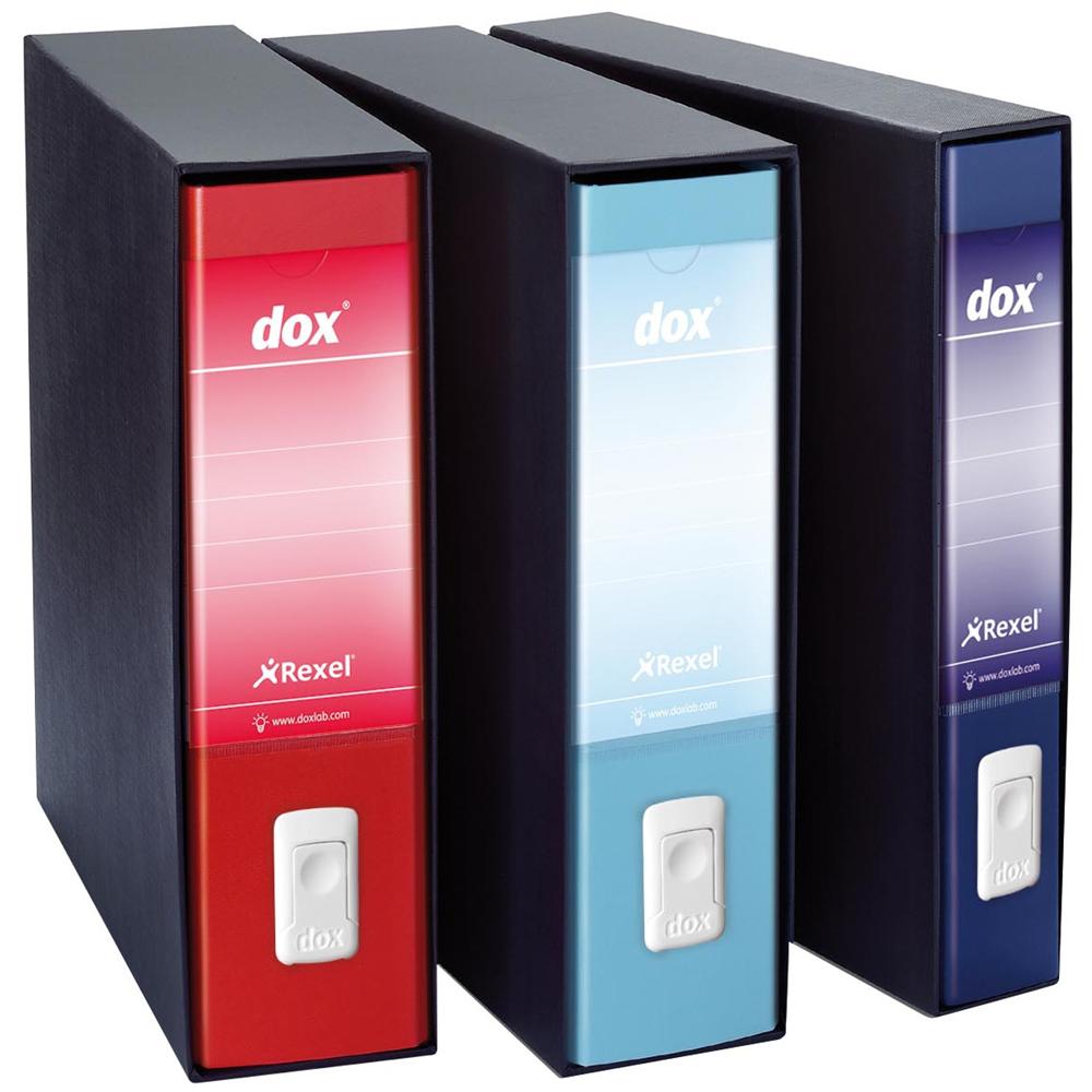 Dox 5 Registratore A Leva Formato A4+ Blu (8 registratori)  - Foto 1