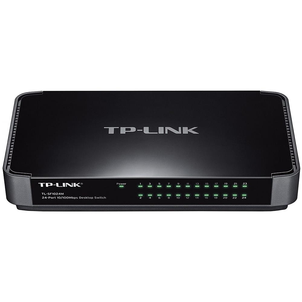 Switch Desktop con 24 Porte Fast Ethernet 10/100Mbps Colore Nero - Foto 1