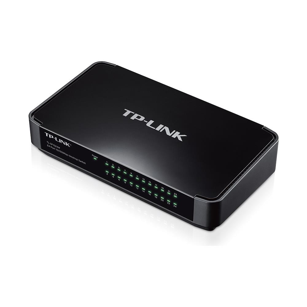 Switch Desktop con 24 Porte Fast Ethernet 10/100Mbps Colore Nero - Foto 2