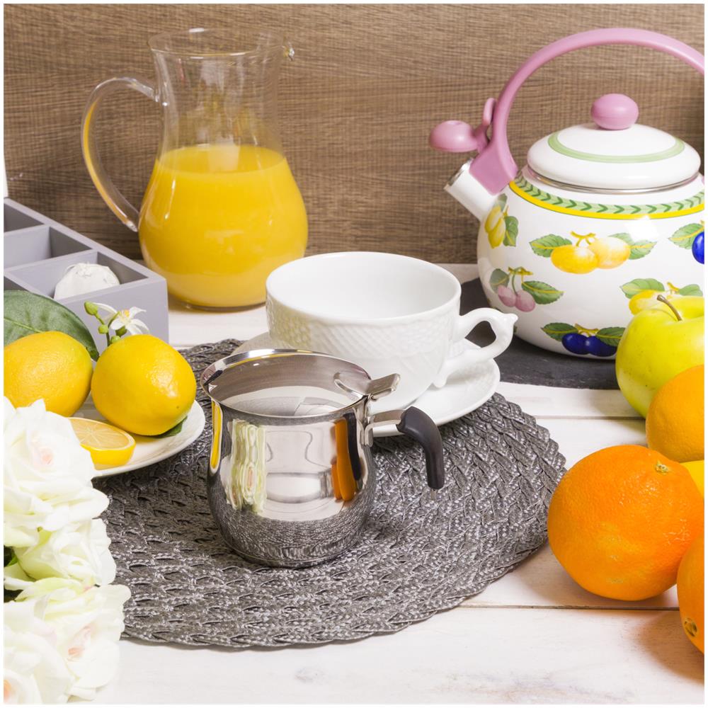 Caffettiera Teiera In Acciaio, Con Coperchio Grigio - Foto 2