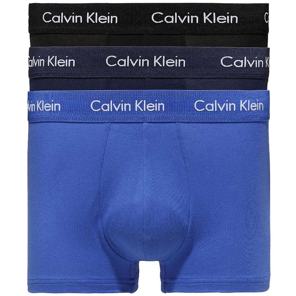 Intimo Uomo Calvin Klein 0000u2664g Trunk 3 Pack 4ku Black / cobal / blue - Foto 1