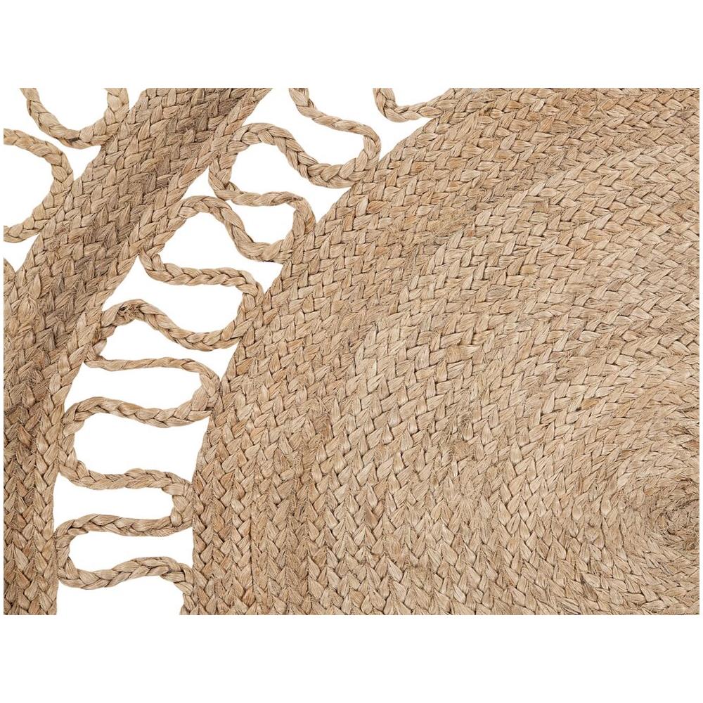 Tappeto Tondo In Iuta Beige Ø 120 Cm Dikili - Foto 2
