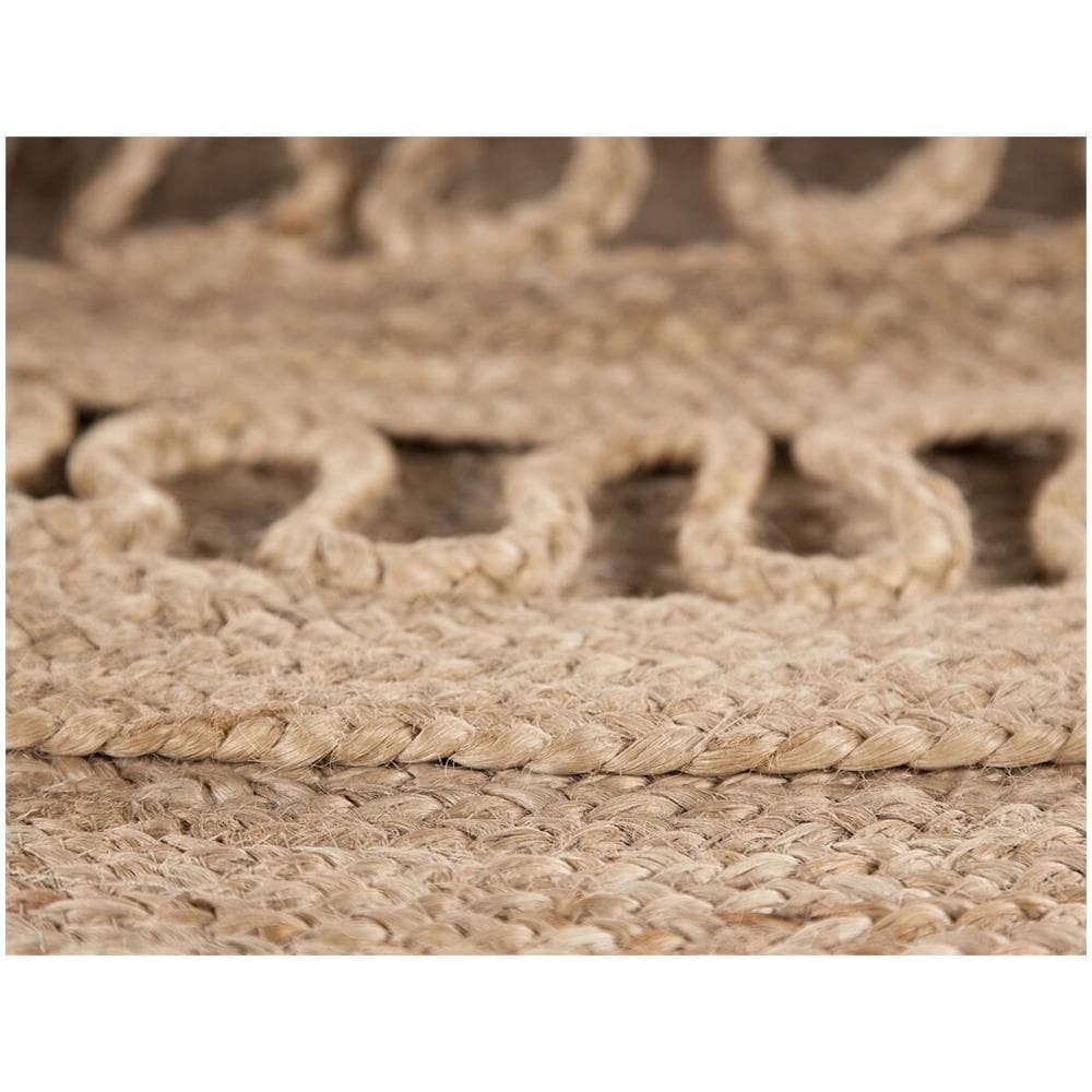 Tappeto Tondo In Iuta Beige Ø 120 Cm Dikili - Foto 8