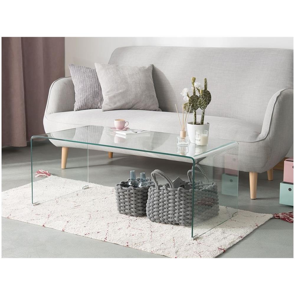 Tavolino Da Caffè In Vetro Trasparente Kendall - Foto 2