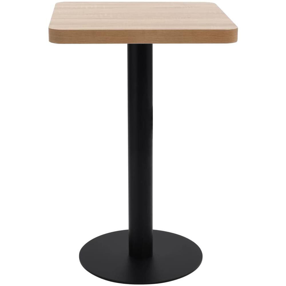 Tavolo Da Bistrot Marrone Chiaro 50x50 Cm In Mdf - Foto 2