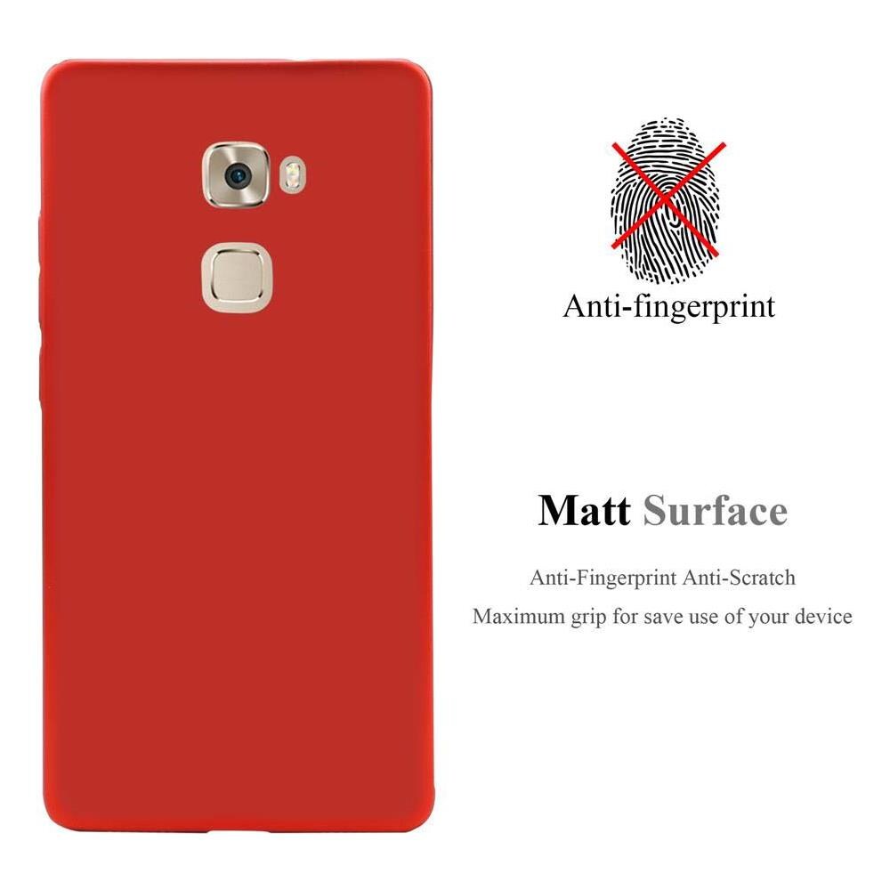 Custodia Compatibile Con Huawei Mate S In Rosso Metallo - Hard Case Coperchio Protettivo In Look Metallico Contro I Graffi E Gli Urti - Foto 2