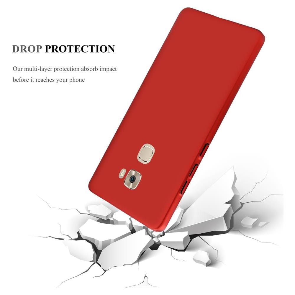 Custodia Compatibile Con Huawei Mate S In Rosso Metallo - Hard Case Coperchio Protettivo In Look Metallico Contro I Graffi E Gli Urti - Foto 7