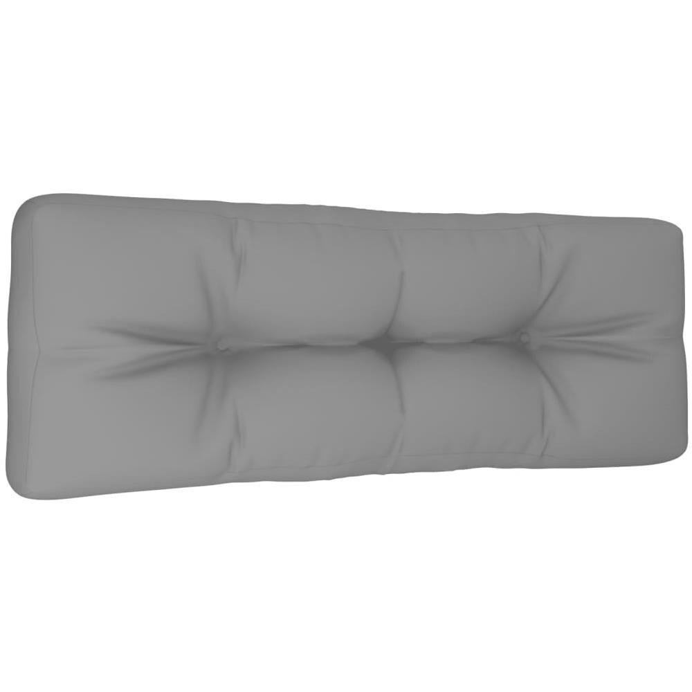 Cuscino per Pallet Grigio 120x40x12 cm in Tessuto - Foto 1