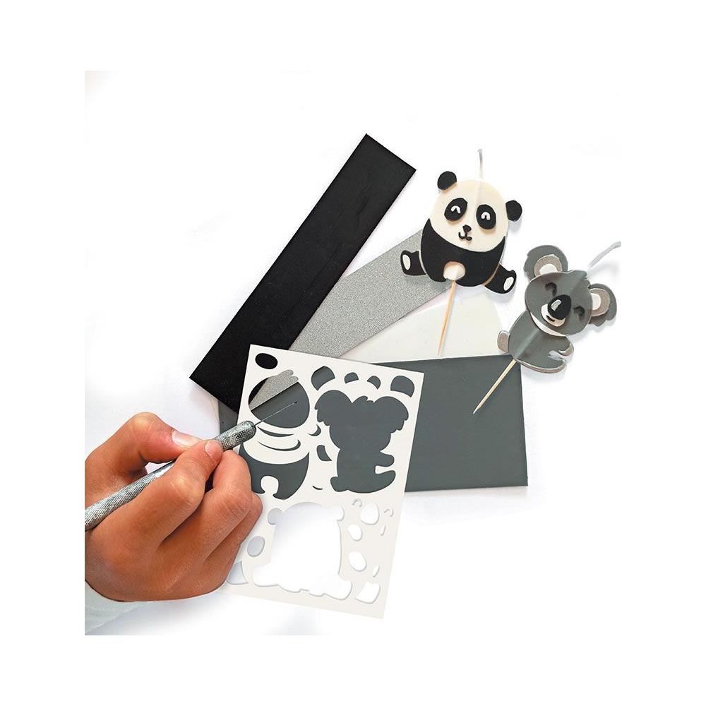 Kit Di Candele Di Compleanno Koala E Panda - Foto 2