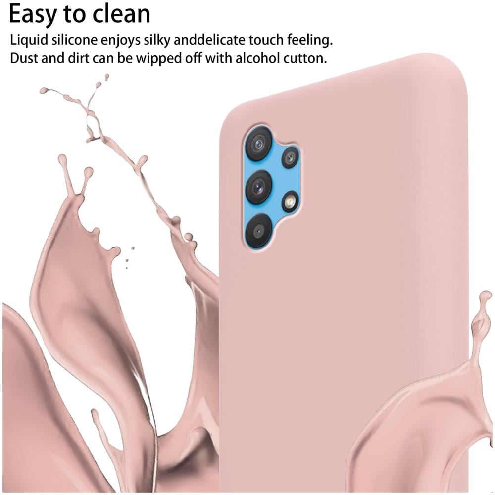 Catena Di Telefoni Cellulari Compatibile Con Samsung Galaxy A72 4g / 5g In Liquid Rosa - Coperchio Di Protezione In Silicone Con Cordino Regolabile In Lunghezza - Foto 2