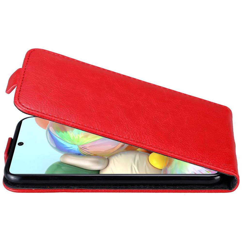 Custodia Compatibile Con Samsung Galaxy A71 4g In Rosso Mela - Coperchio Protettivo In Design Flip Con Chiusura Magnetica - Foto 8