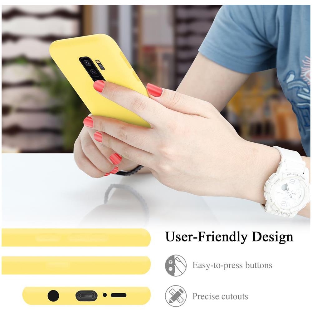 Cadorabo Custodia Compatibile Con Samsung Galaxy S9 Plus In Liquid Giallo - Coperchio Protettivo In Silicone Tpu Flessibile - Foto 7