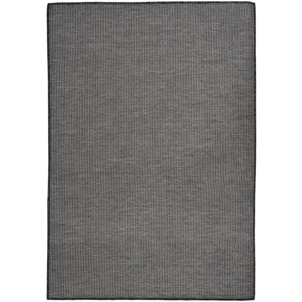 Tappeto Da Esterni A Tessitura Piatta 160x230 Cm Grigio - Foto 1