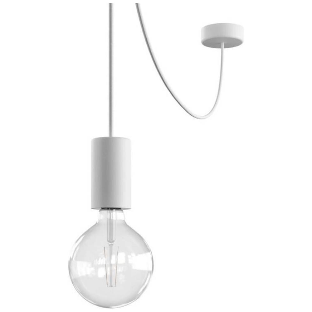 Lampada A Sospensione In Aluminio Decentrata Per Esterni Ip65 Eiva Elegant Pdebiel0150sm01 Bianco 105xø60 Mm Alluminio - Foto 4