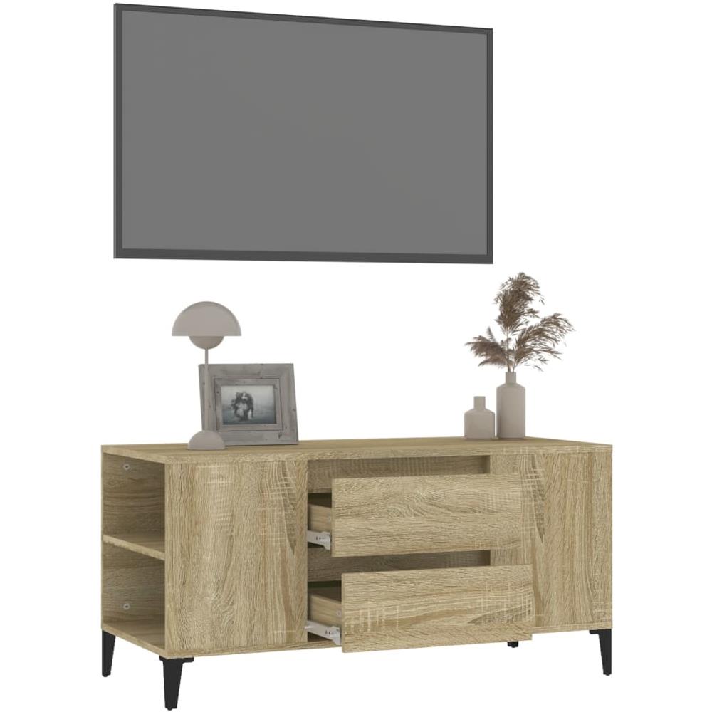Mobile Porta Tv Rovere Sonoma 102x44,5x50 Cm Legno Multistrato - Foto 10